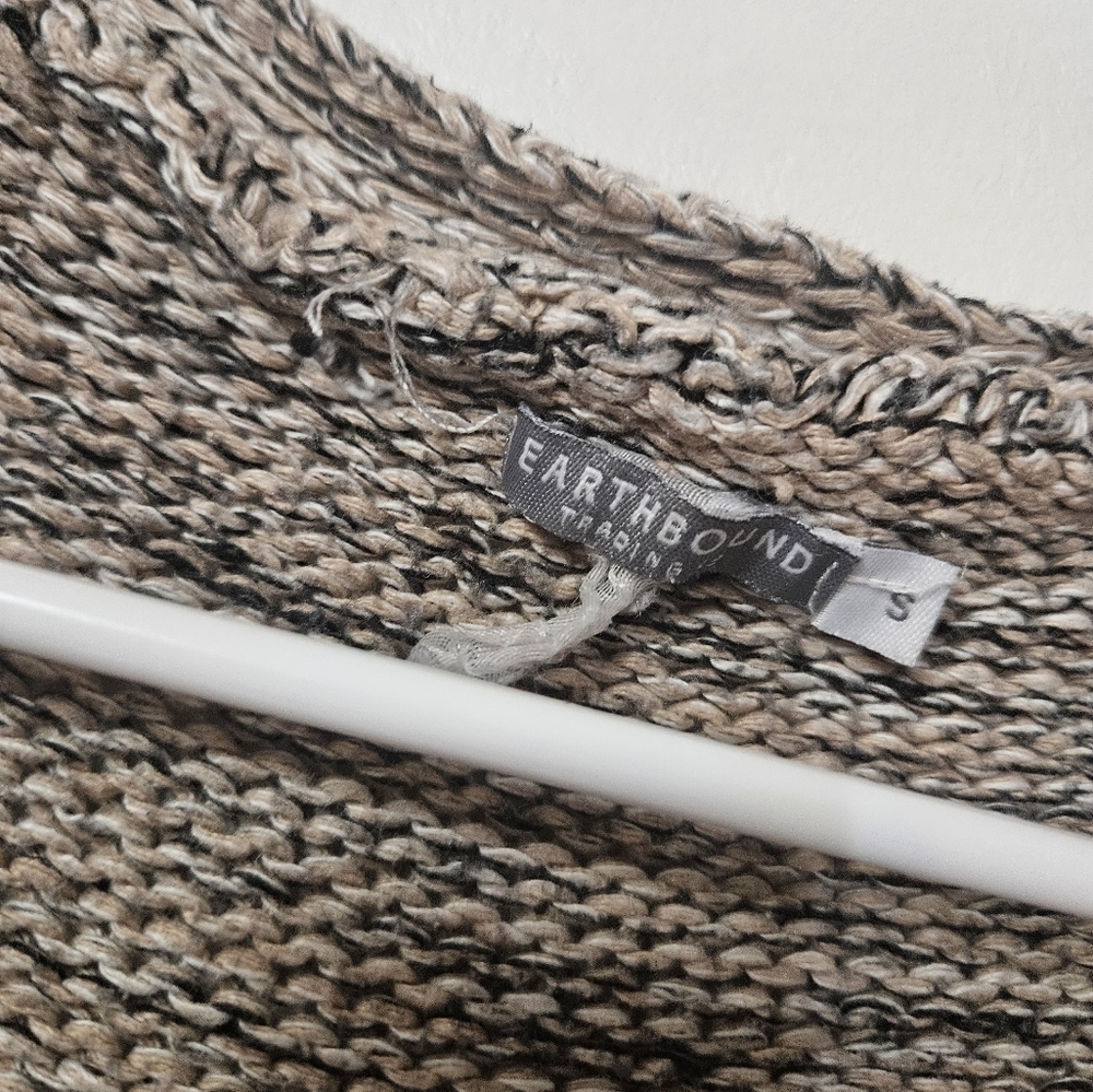 Earthbound Open Front Knit Cardigan Wirh Pockets! - Picture 2 of 4